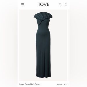 Tove Studio Lorna Dress Dark Green Size FR 36 / US 4